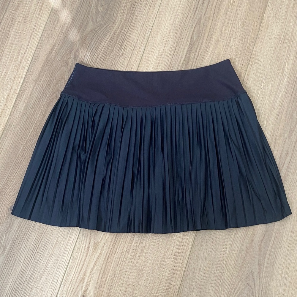 Black Pleated  Tennis Skirt